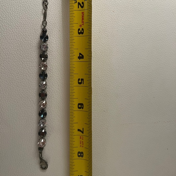 Sabika Navy Silver and Grey Bracelet - Picture 2 of 5